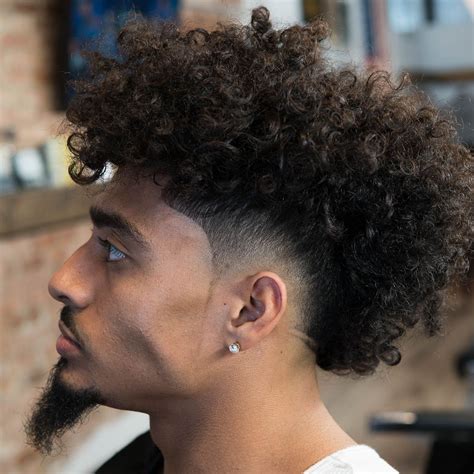 curly head burst fade